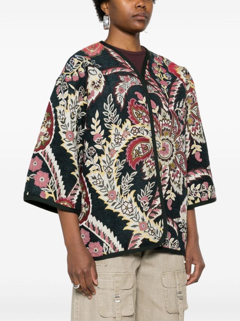 ETRO PATTERNED-JACQUARD BROCADE JACKET 