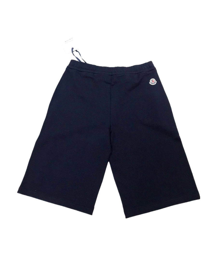 Moncler Logo Decal Shorts In Blue