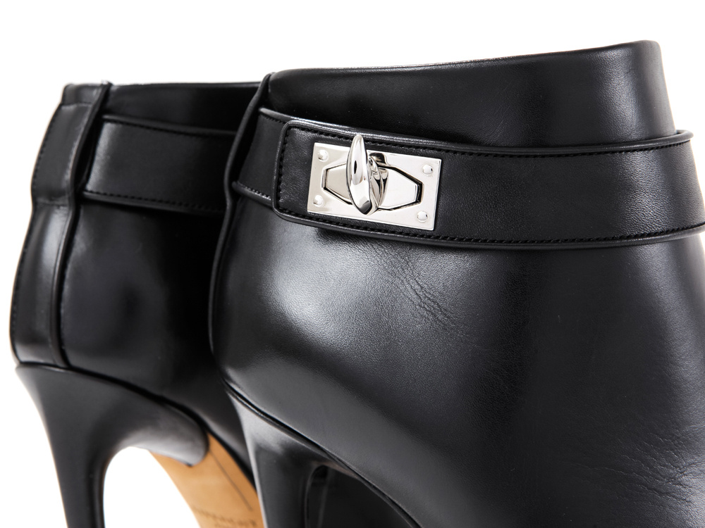 Givenchy Open-toed Ankle Boots In Black