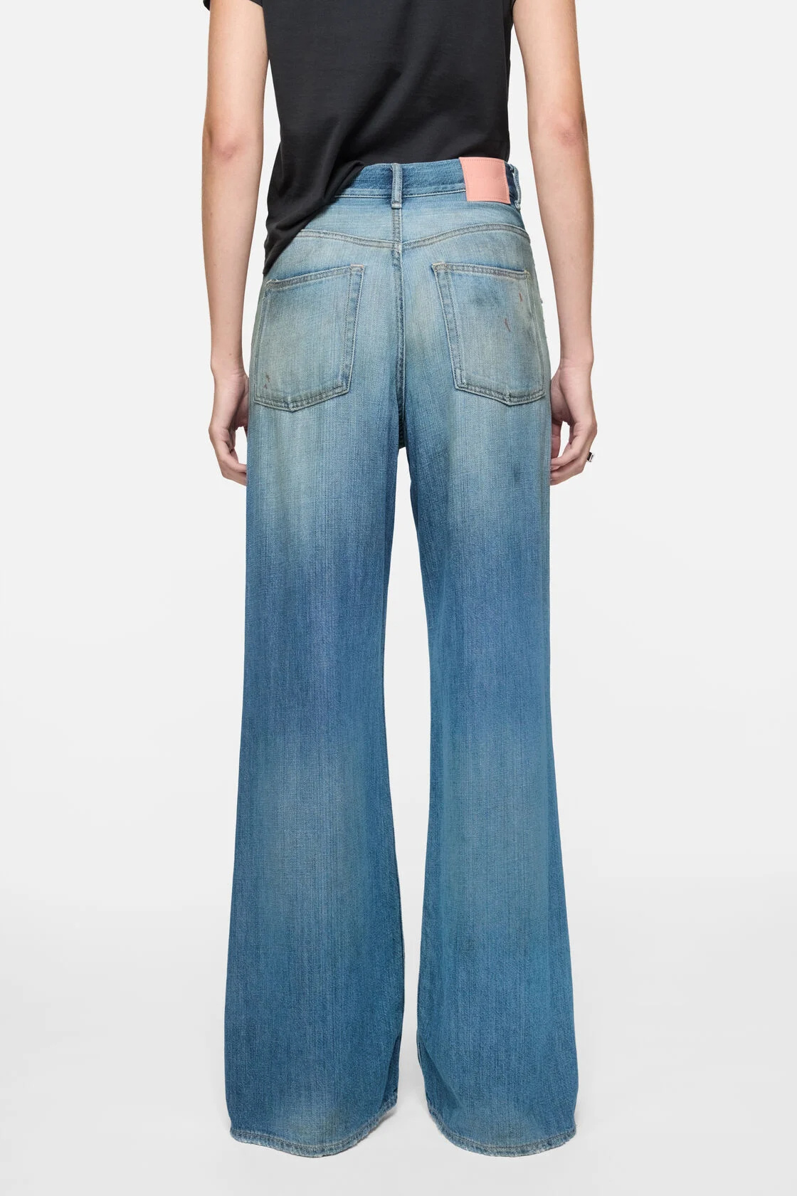 Acne Studios Belt Loop Jeans In Blue