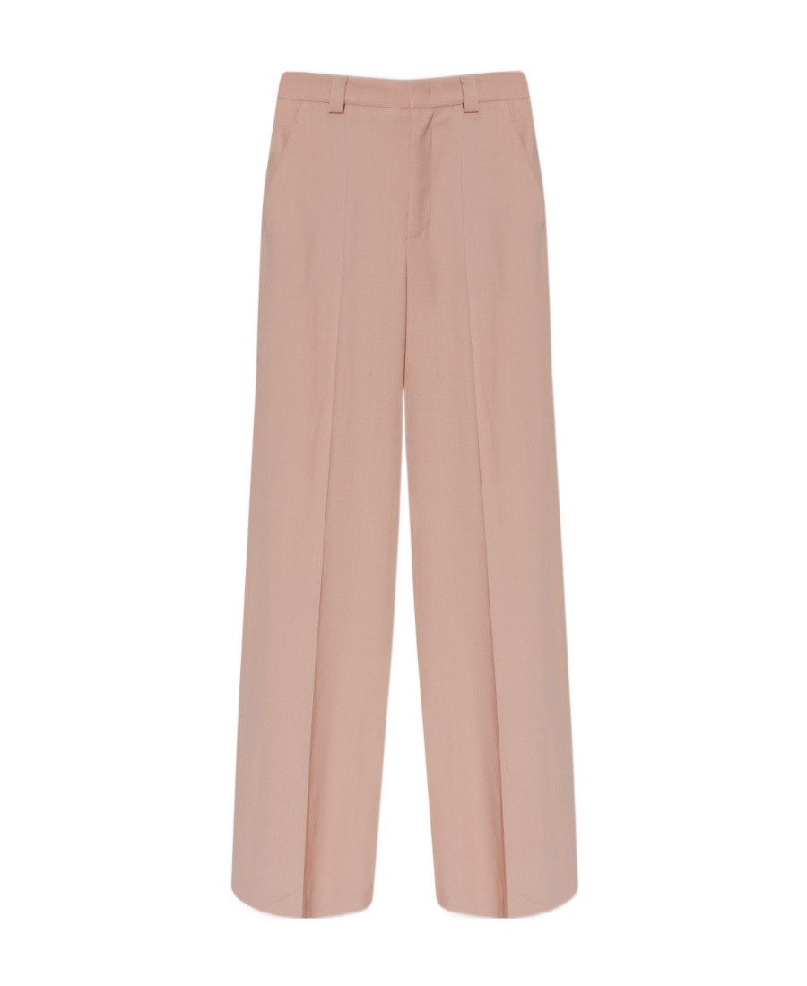 Red Valentino Pleated Wide-leg Trousers In Nude