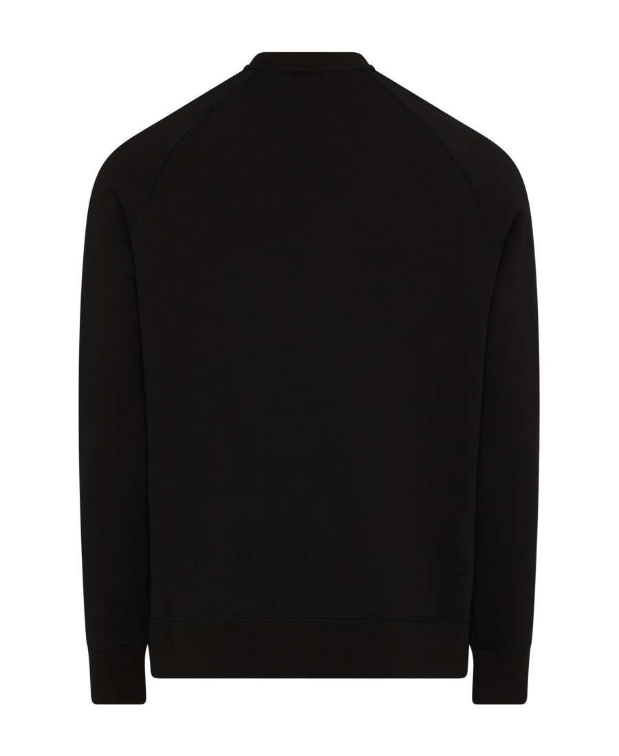 Moncler Long Sleeve Logo-patch Sweatshirt In Black