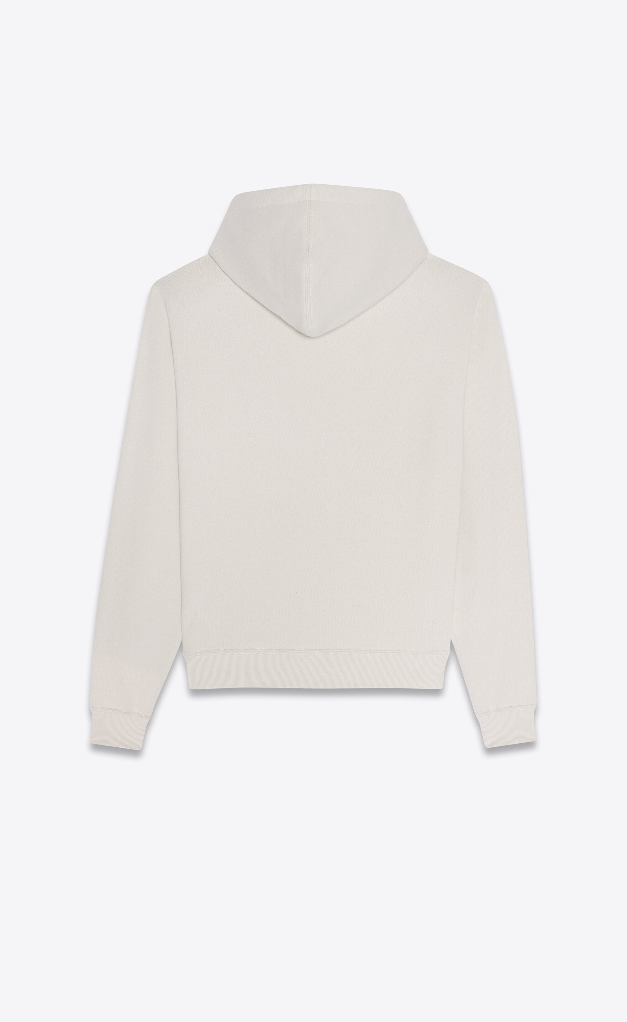 Saint Laurent Optical Illusion-print Relaxed Hoodie In White