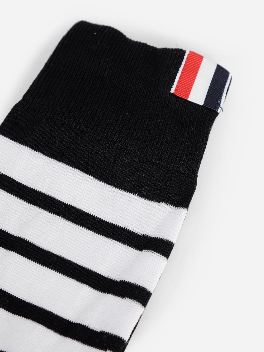 Thom Browne Athletic Mid Calf Socks In Black