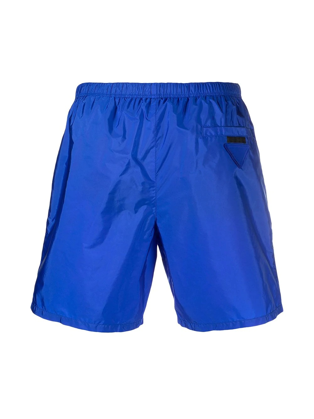 Prada Recycled Nylon Swim Shorts In Blue
