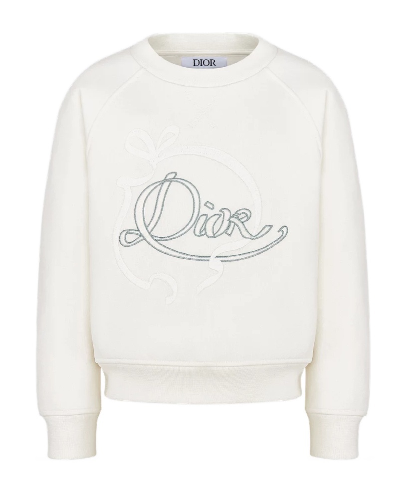 Dior Long-sleeved Sweatshirt In White