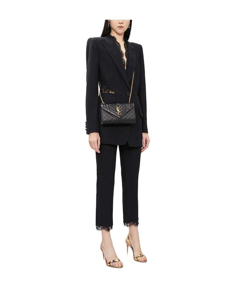 SAINT LAURENT SMALL ENVELOPE CROSSBODY BAG