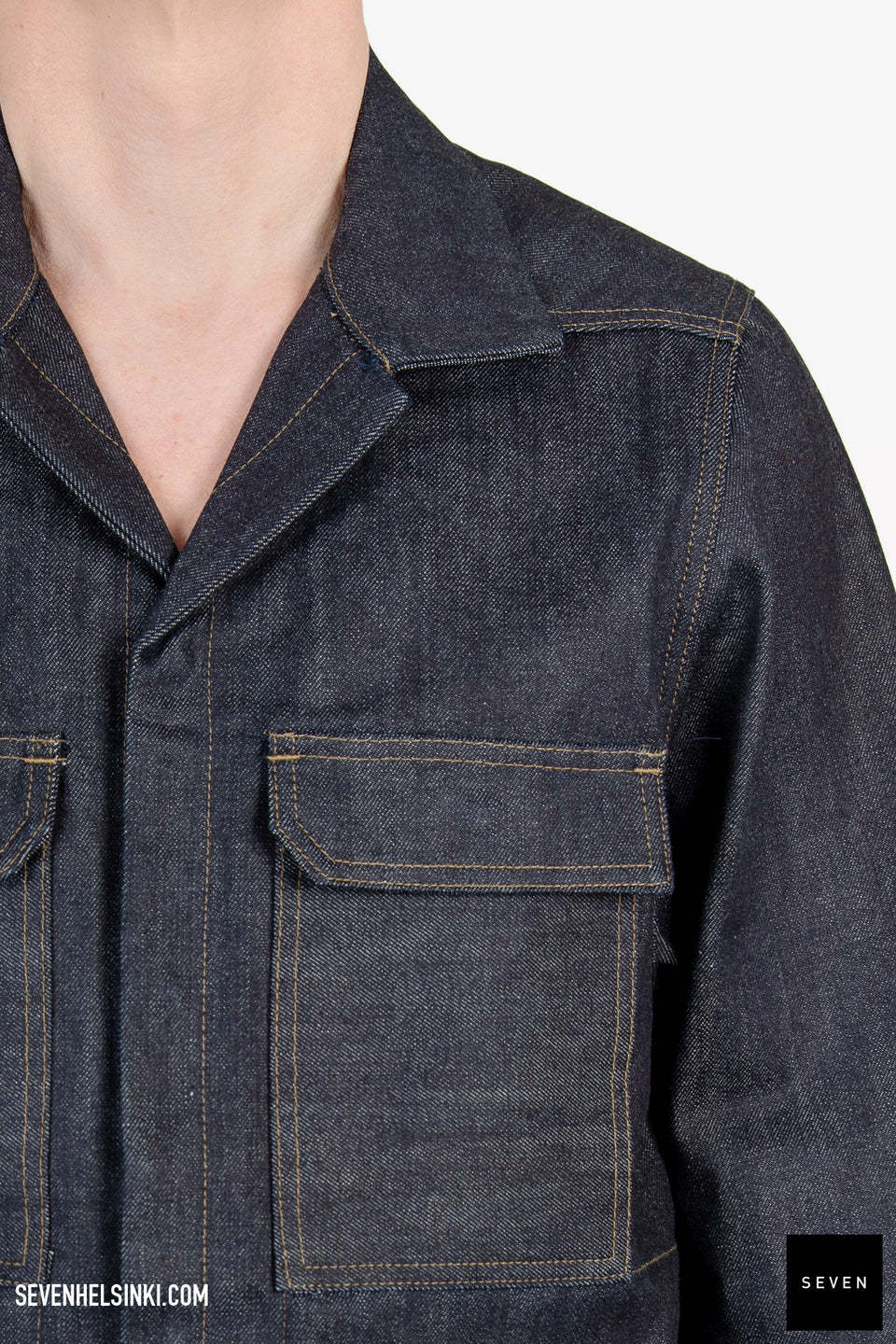 Rick Owens Drkshdw Drkshdw By Rick Owens Overshirt In Denim In Black