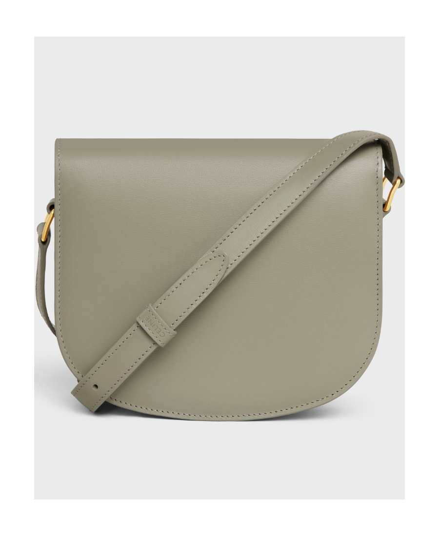 Celine Besace Clea Flip Shoulder Bag In Green