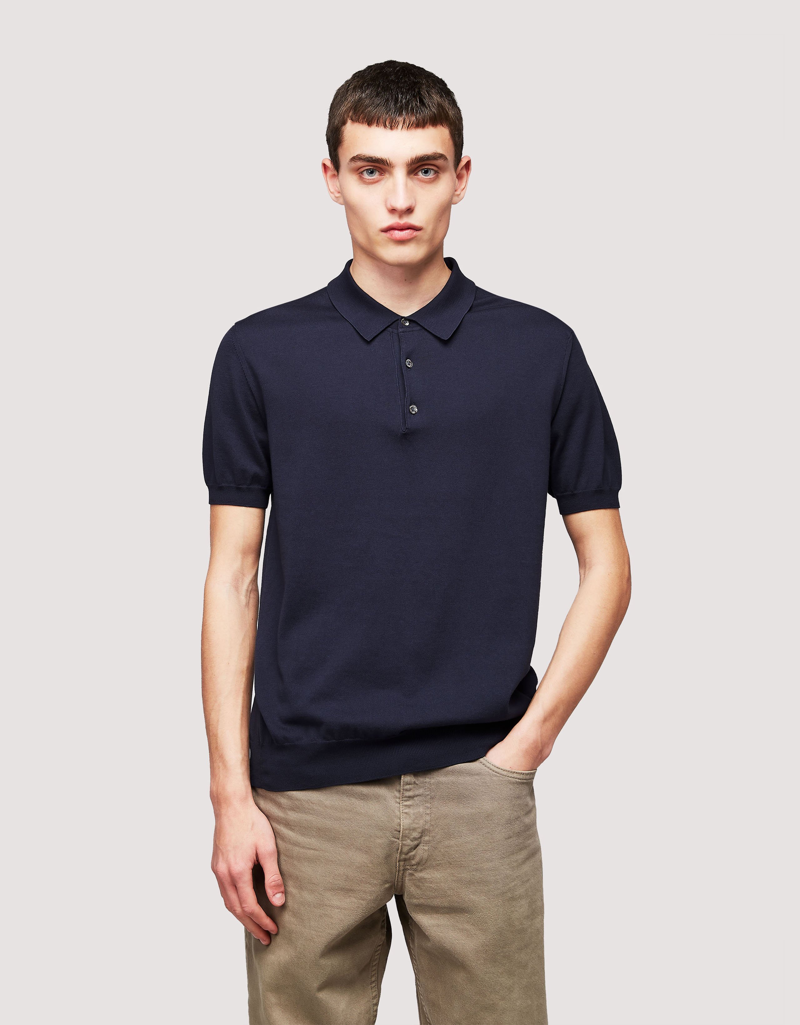 Baracuta Short-sleeved Polo Shirt In Black