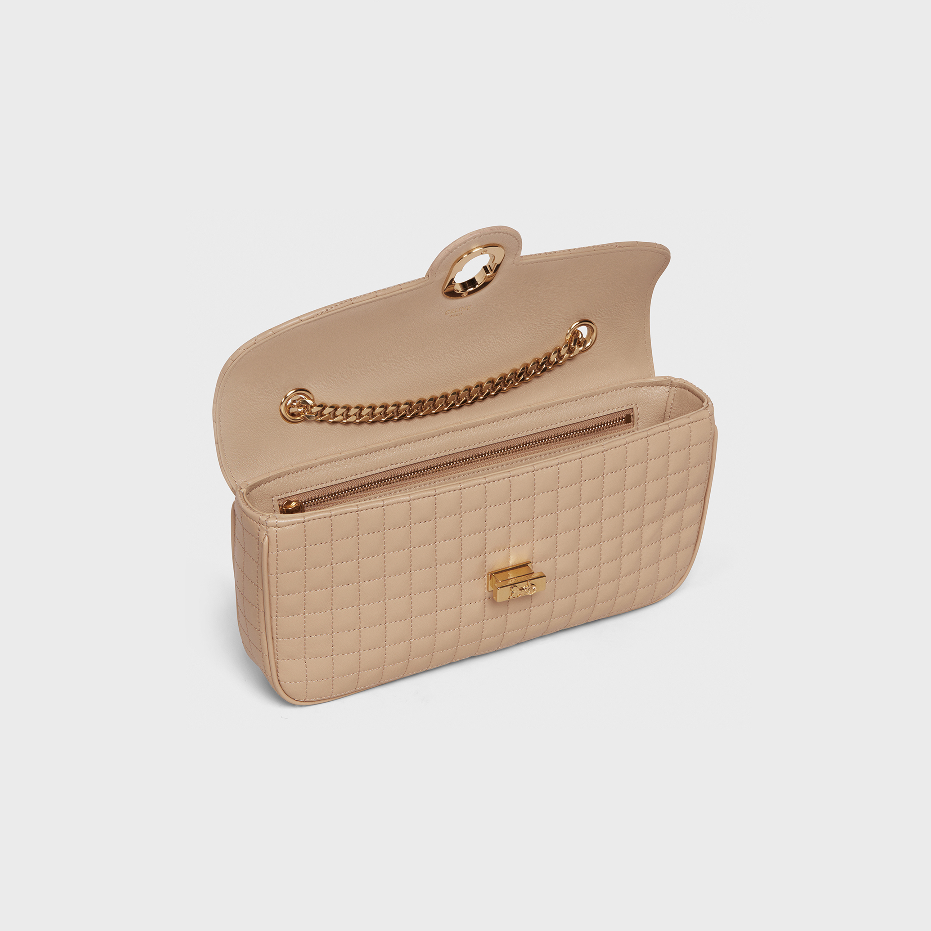 CELINE MEDIUM CHAIN SULKY BAG IN QUILTED LAMBSKIN
