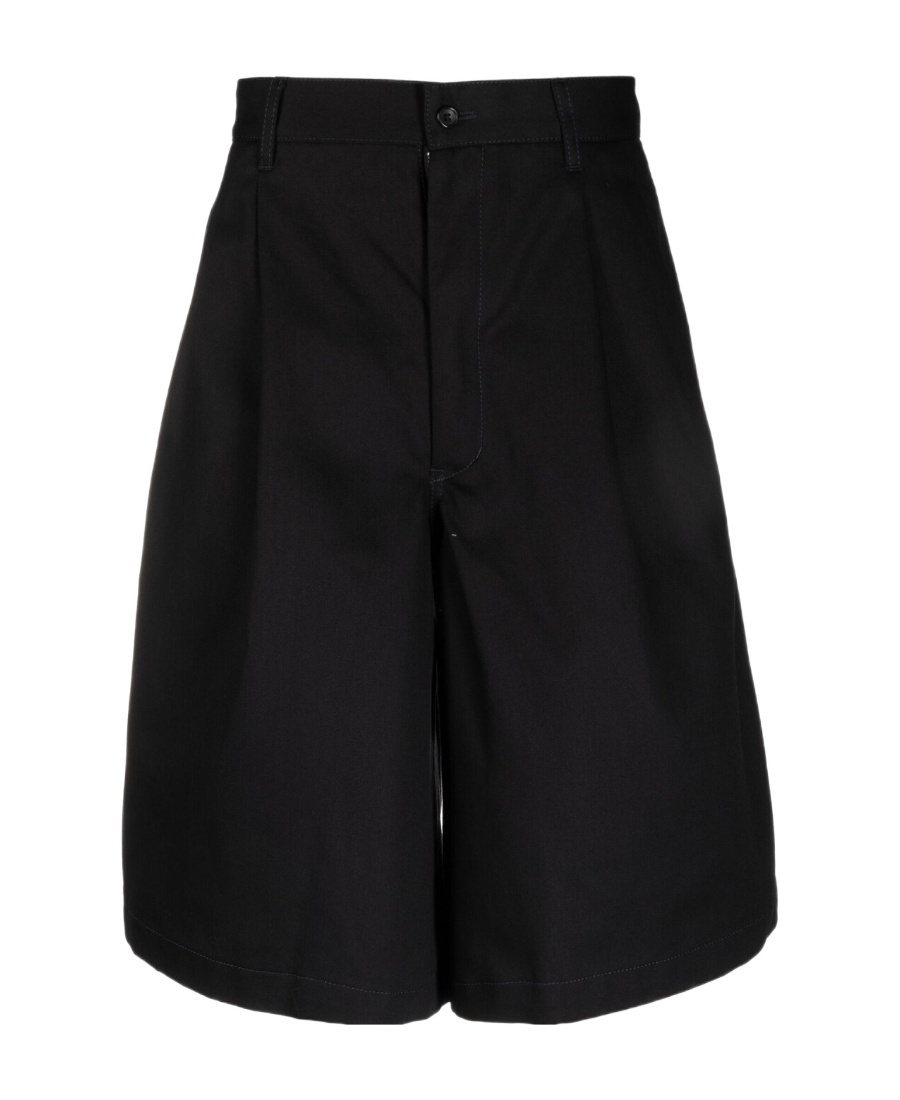 Comme Des Garçons Waist Belt Shorts In Black