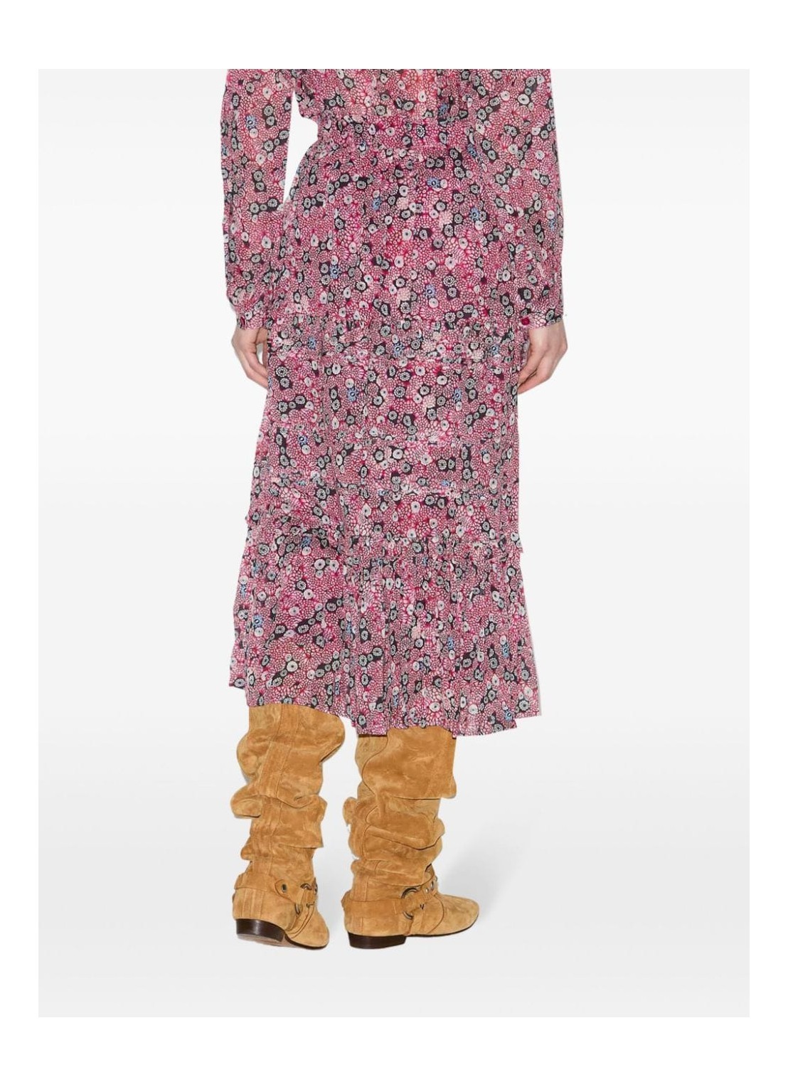 Shop Isabel Marant Étoile Diya Skirt In Pink