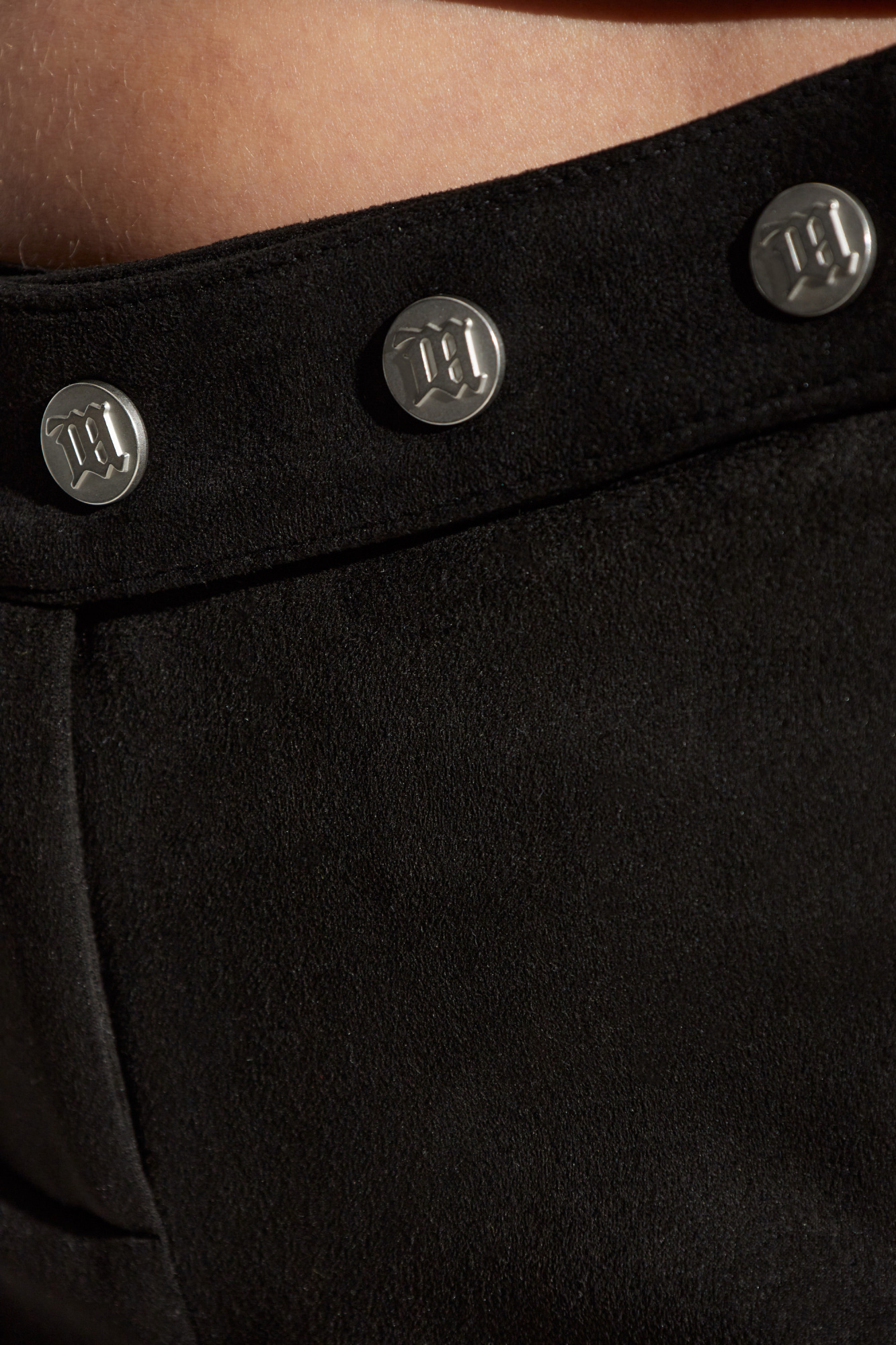 Misbhv Logo-engraved Shorts In Black