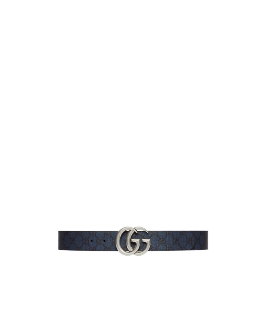 Gucci Marmont Double G Reversible Belt In Black