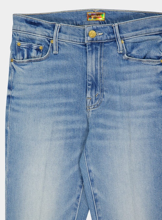 Mother Belt Loop Jeans In Blue