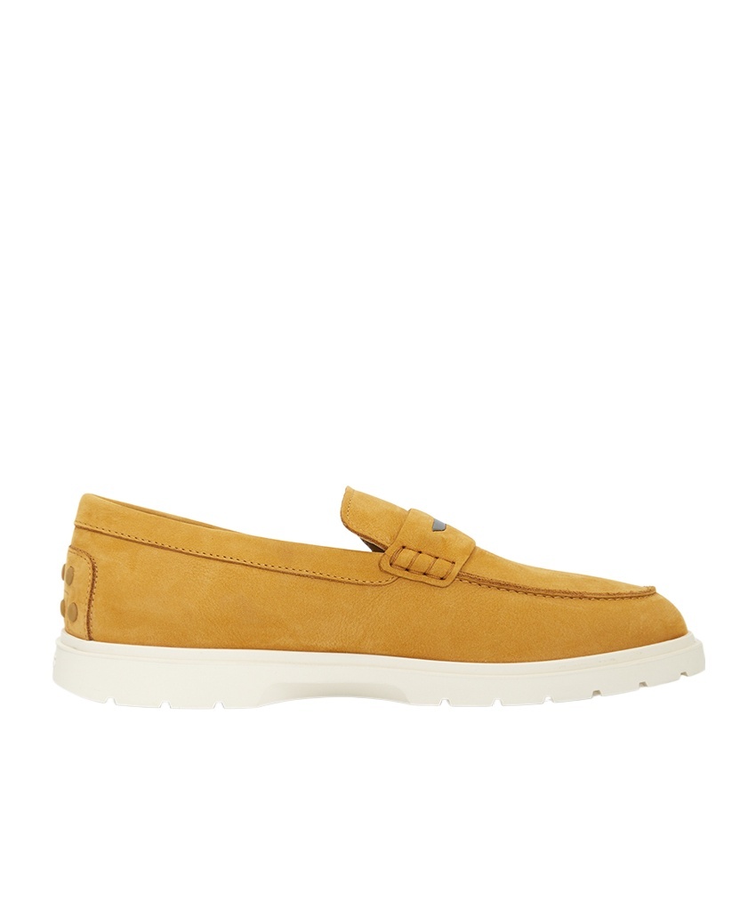Tod's Round Toe Loafers In Yellow