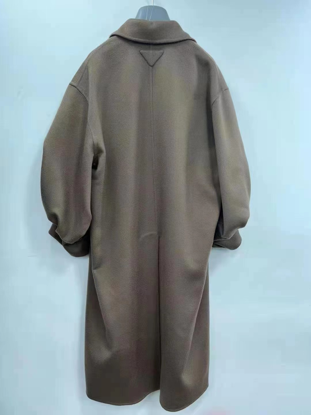 Prada Lapel Coat In Brown