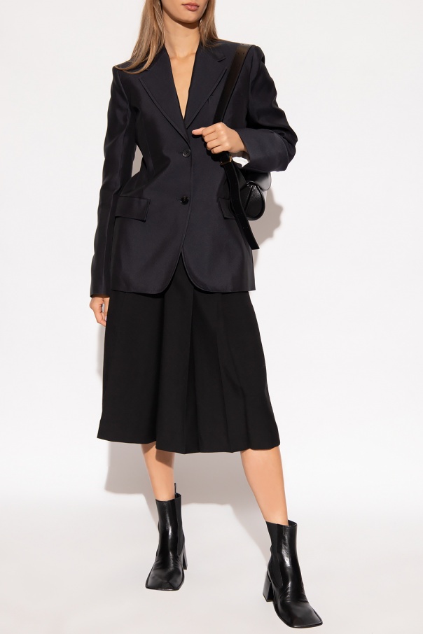Jil Sander Tailored Single-breasted Blazer In Black