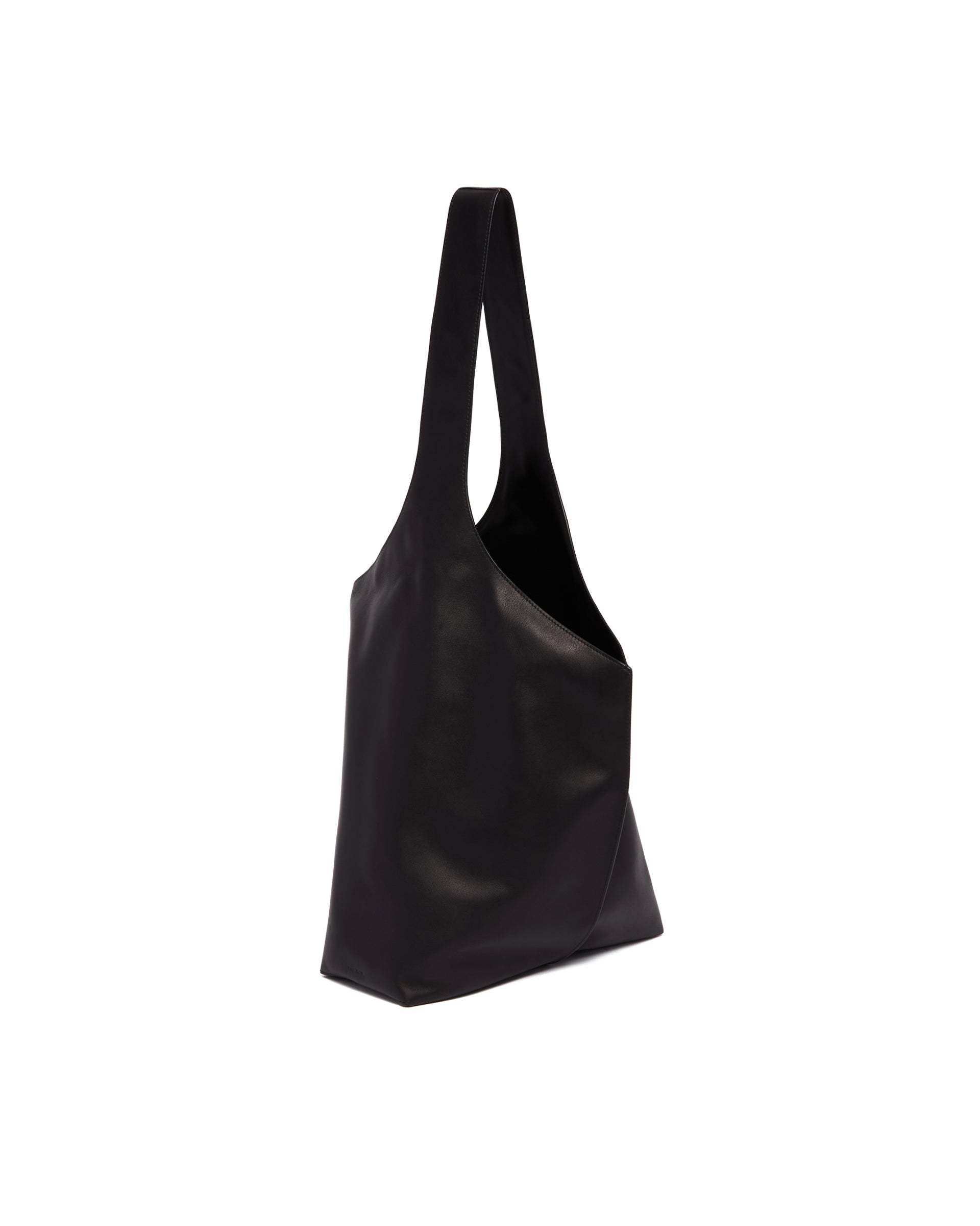 The Row Shoulder Bag With Bound Edges In Black