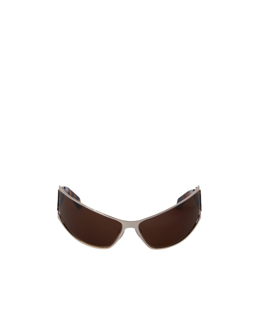 Off-white Luna Tortoiseshell Biker-style Sunglasses In Black
