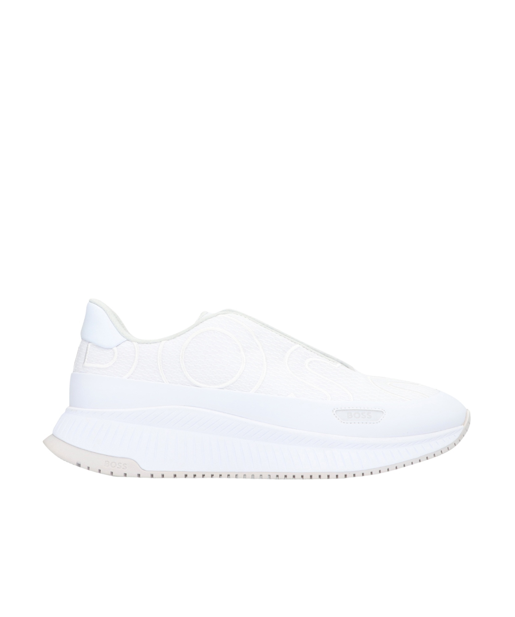 Hugo Boss Ttnm Evo Runn Logo-embroidered Sneakers In White