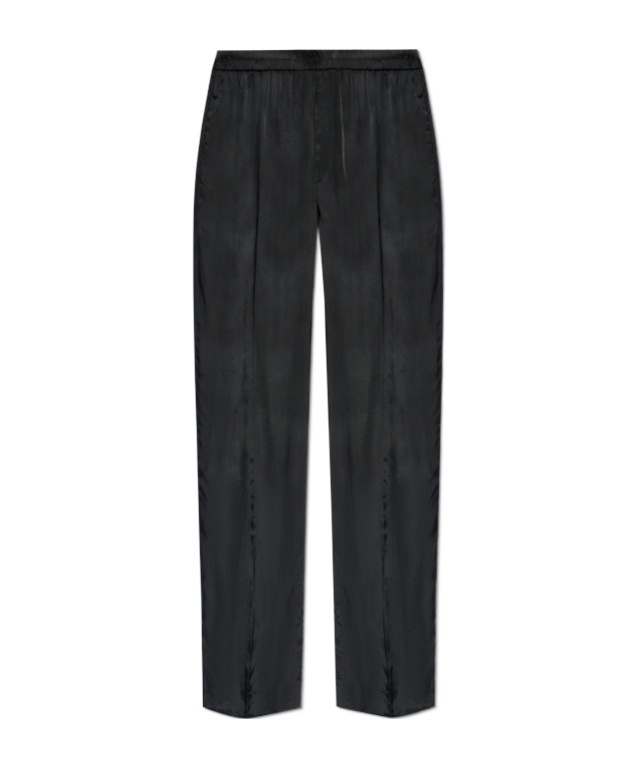Dries Van Noten Elastic Waist Casual Pants In Black