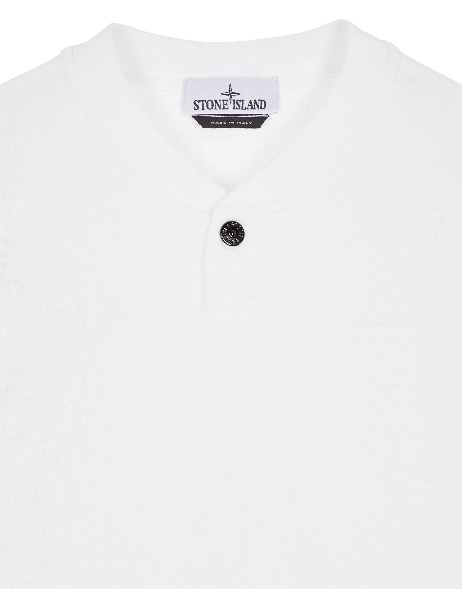 Stone Island Sweatshirt Blanc Coton In White