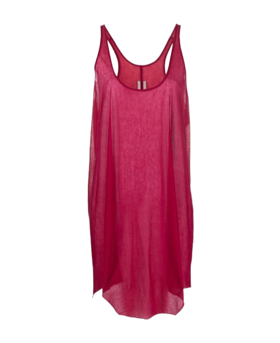 Rick Owens Tie-dye Asymmetric Top In Red