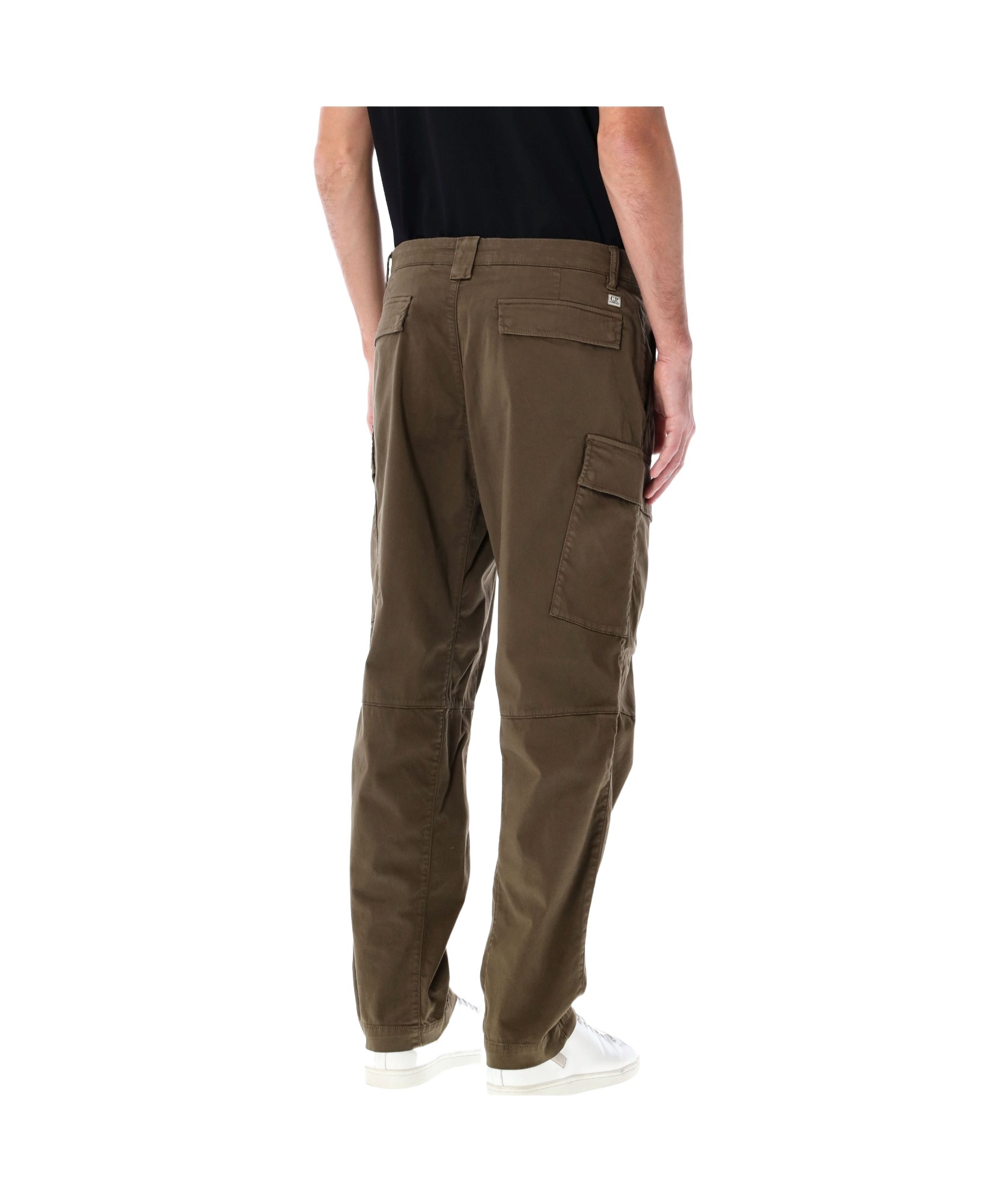 C.p. Company C.p.company Stretch Sateen Loose Cargo Pants In Brown
