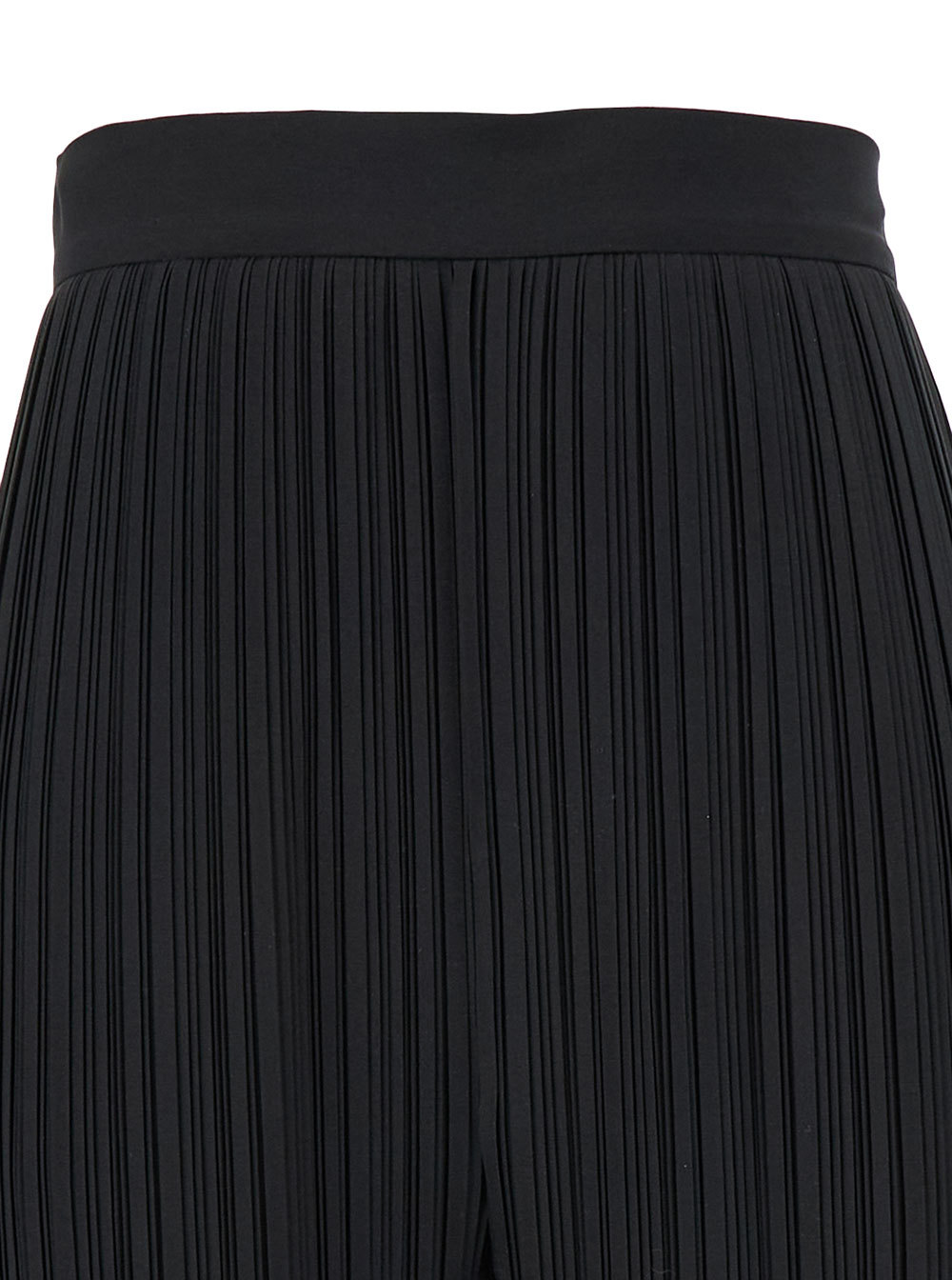 Lanvin Black Pleated Pants With Invisible Zip In Black