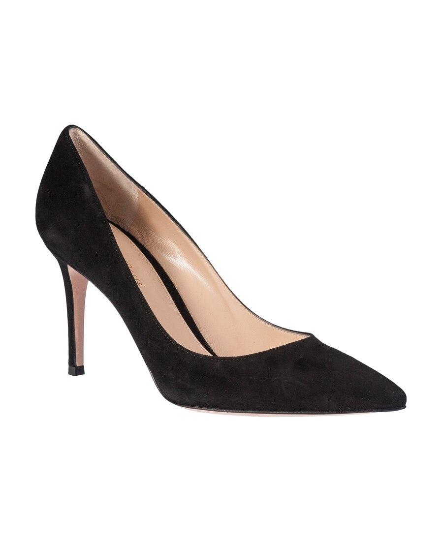 Gianvito Rossi Black Suede High Heel Pumps In Black