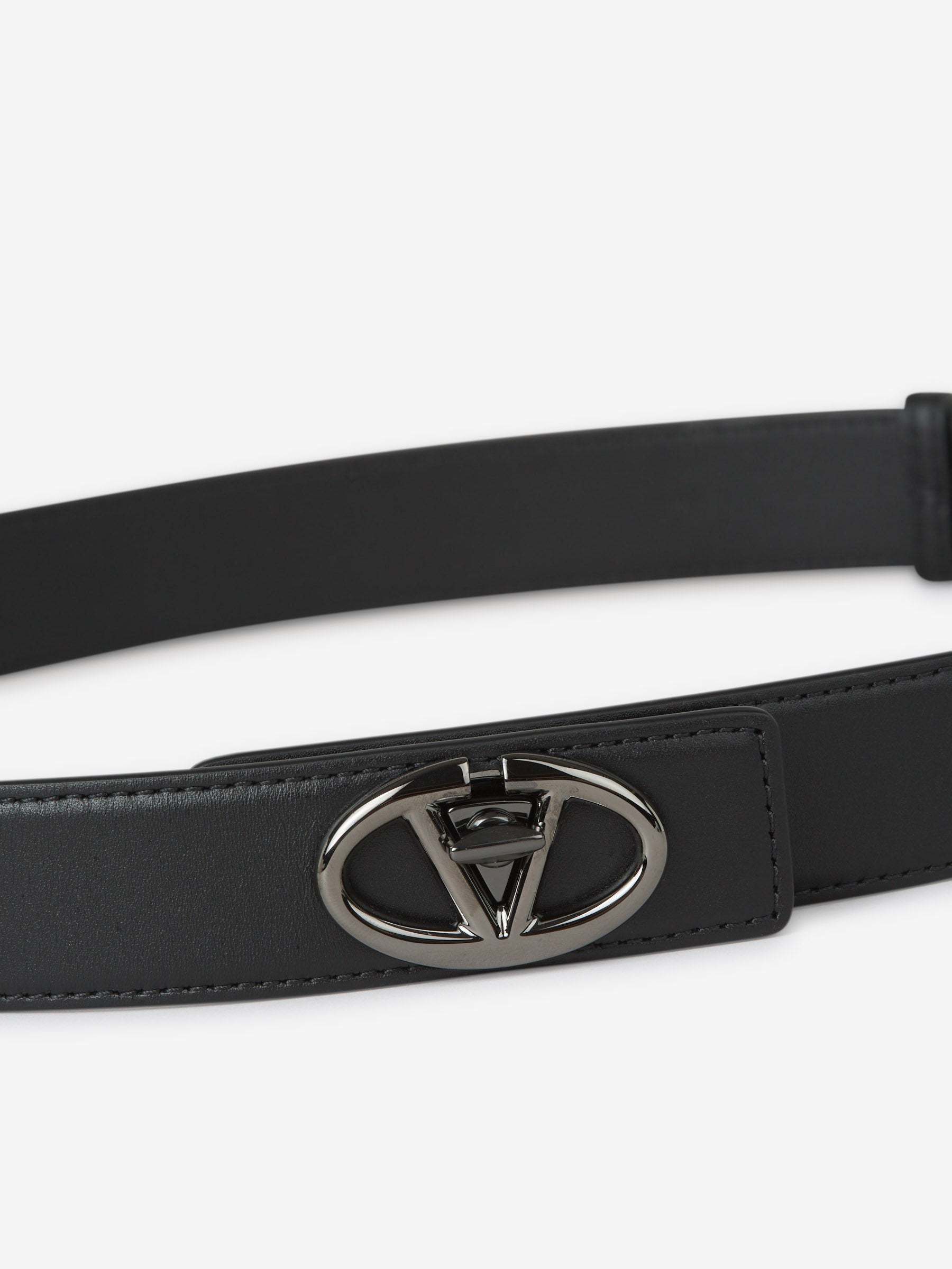 Valentino Bold Edition Vlogo Signature Belt In Black