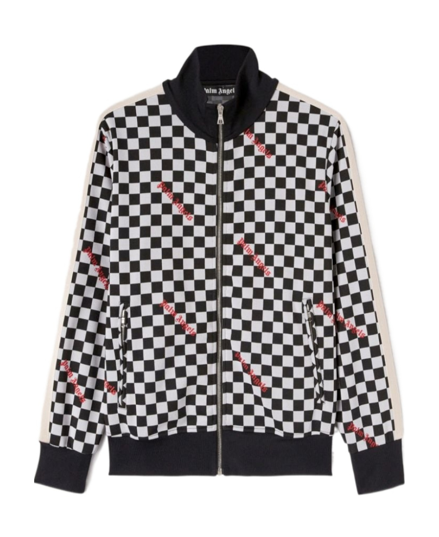 Palm Angels Damier-print Track Jacket In Black