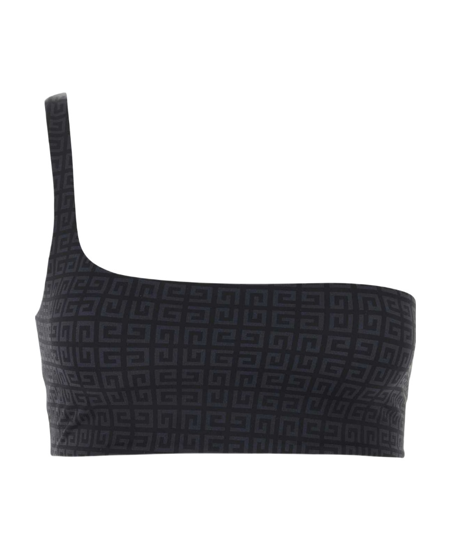 Givenchy One Word Shoulder Bikini In Black