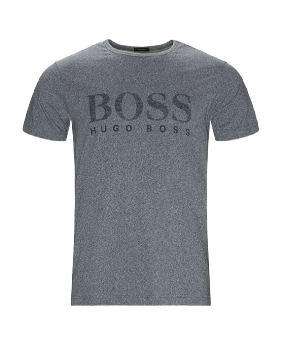 Hugo Boss Logo Printed T-shirt In Gray
