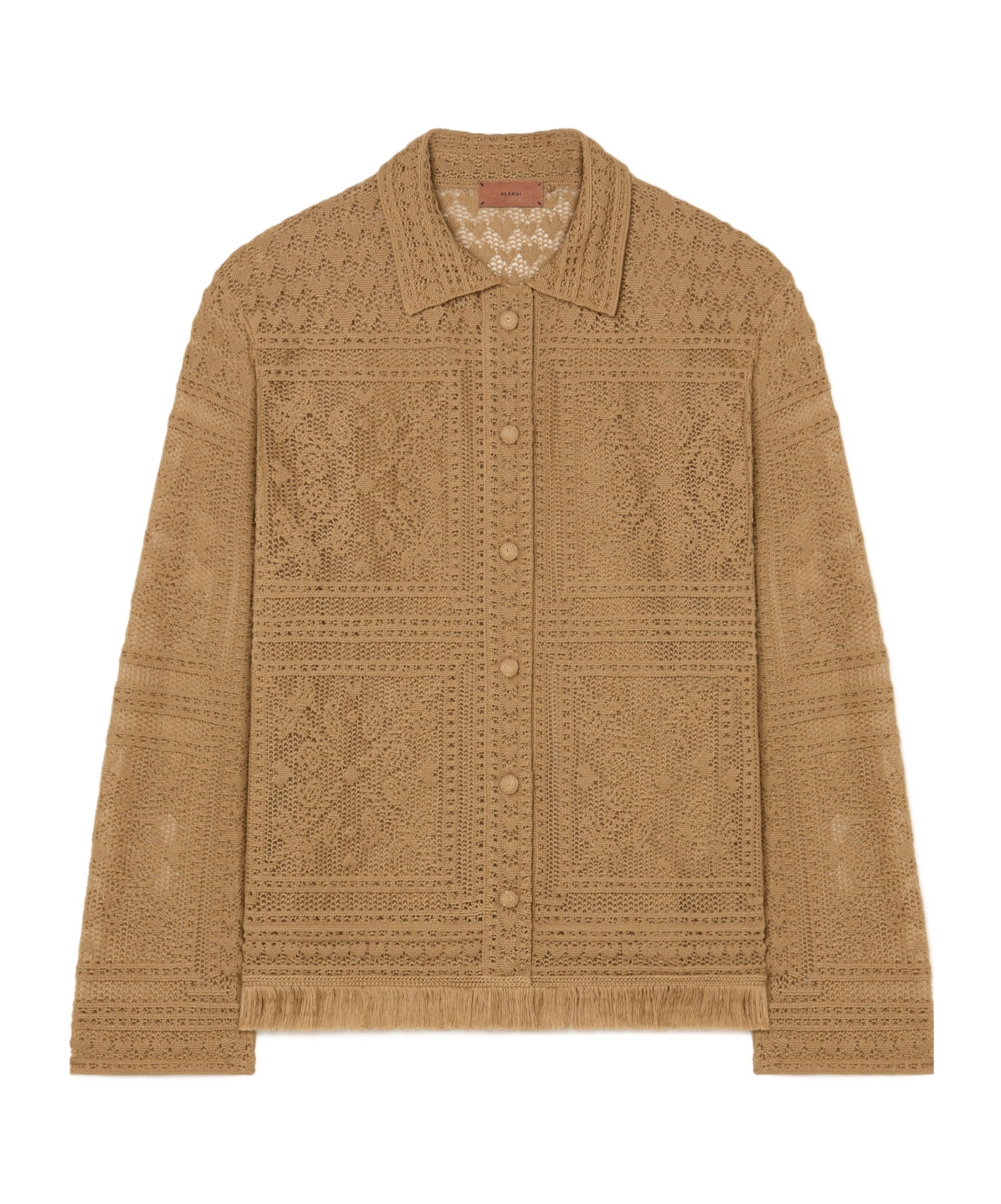 Alanui Kiss By The Book Shirt In Brown