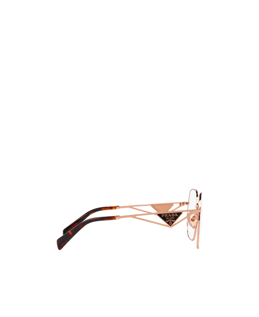Prada Triangle-logo Glasses In White