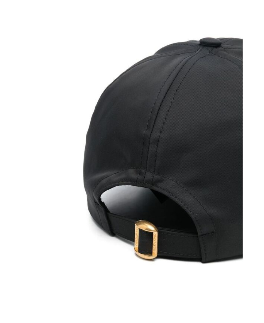 Valentino Vlogo Logo-plaque Baseball Cap In Black
