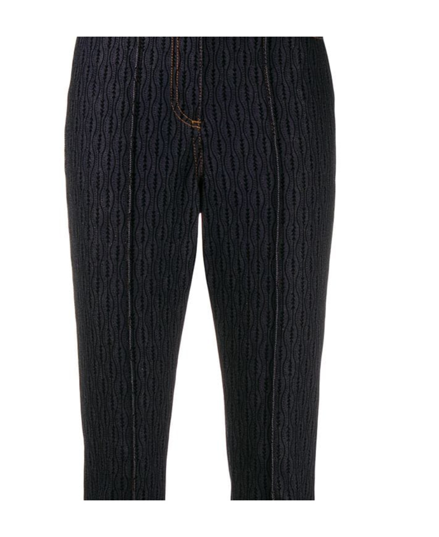 FENDI RAISED SEAM PATTERN JEANS 