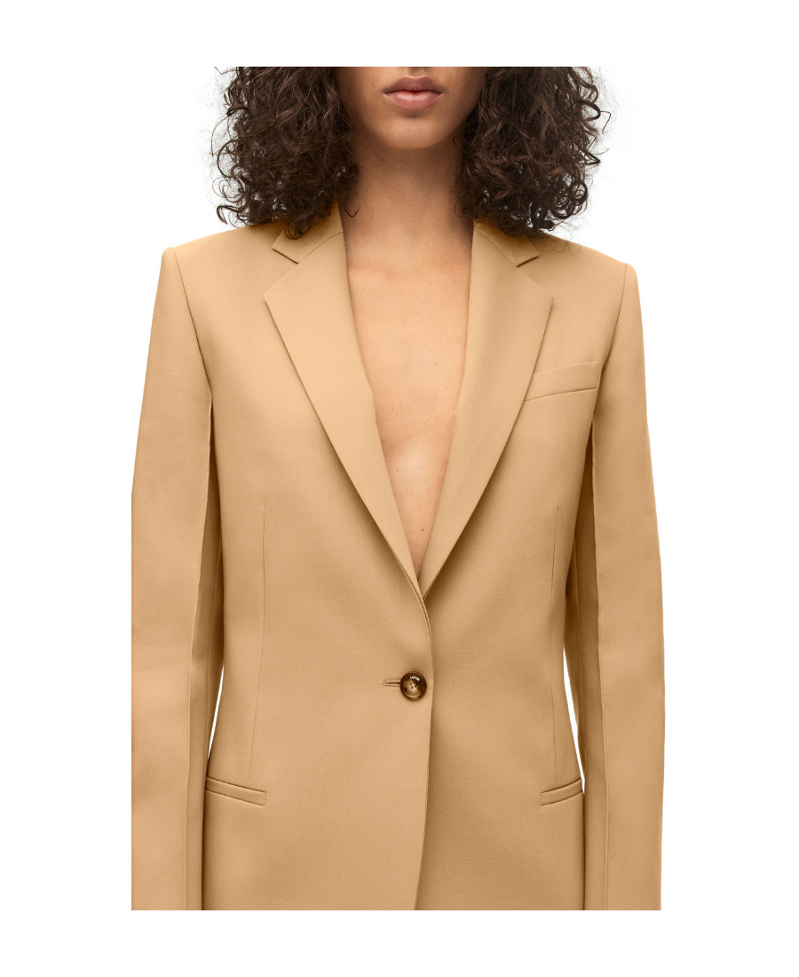 Loewe Logo Blazer In Nude