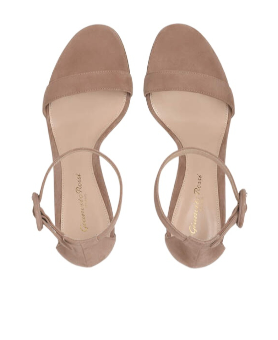Gianvito Rossi Portofino Suede Sandals In Brown
