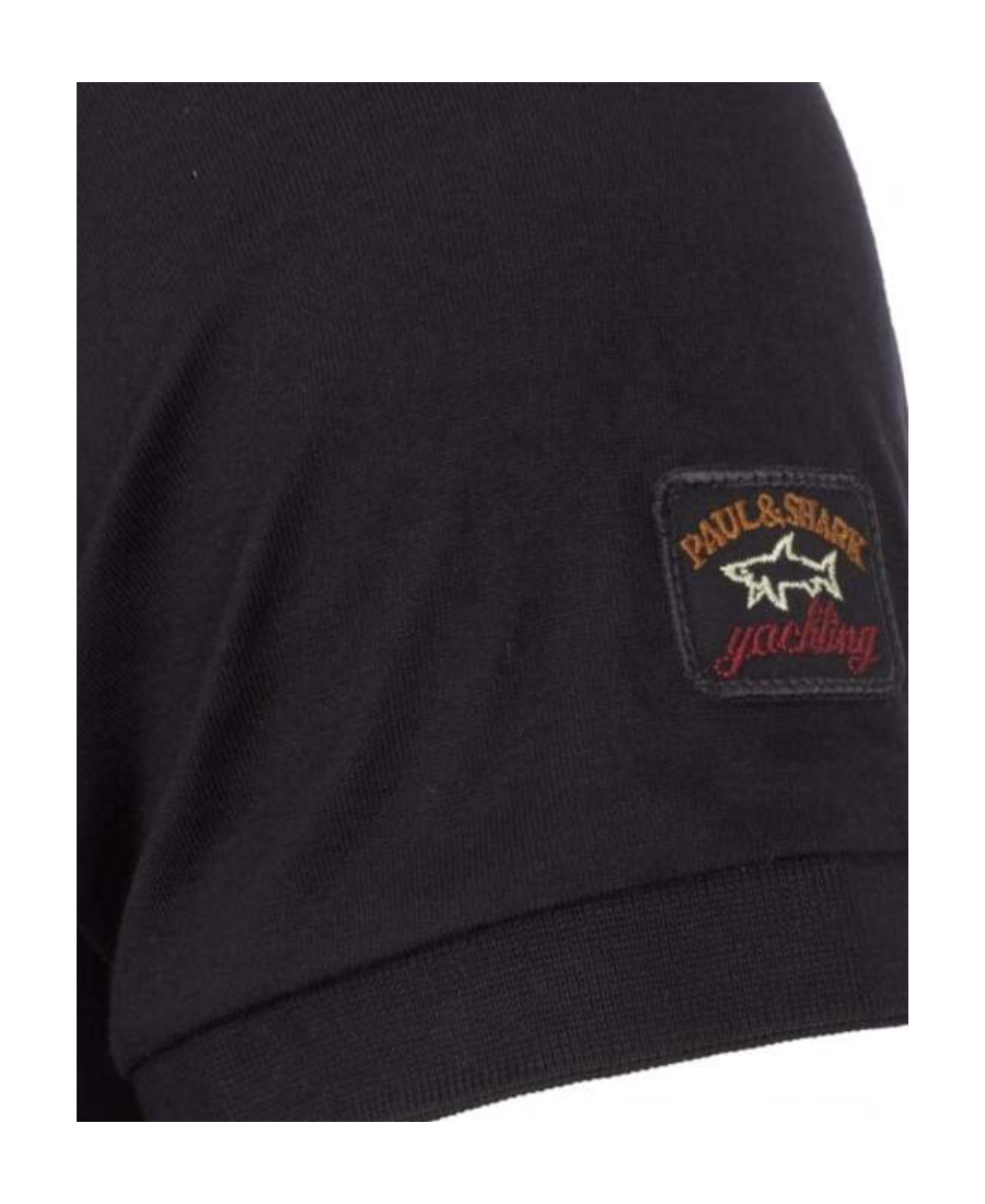 Shop Paul & Shark Round-necked T-shirt In Black