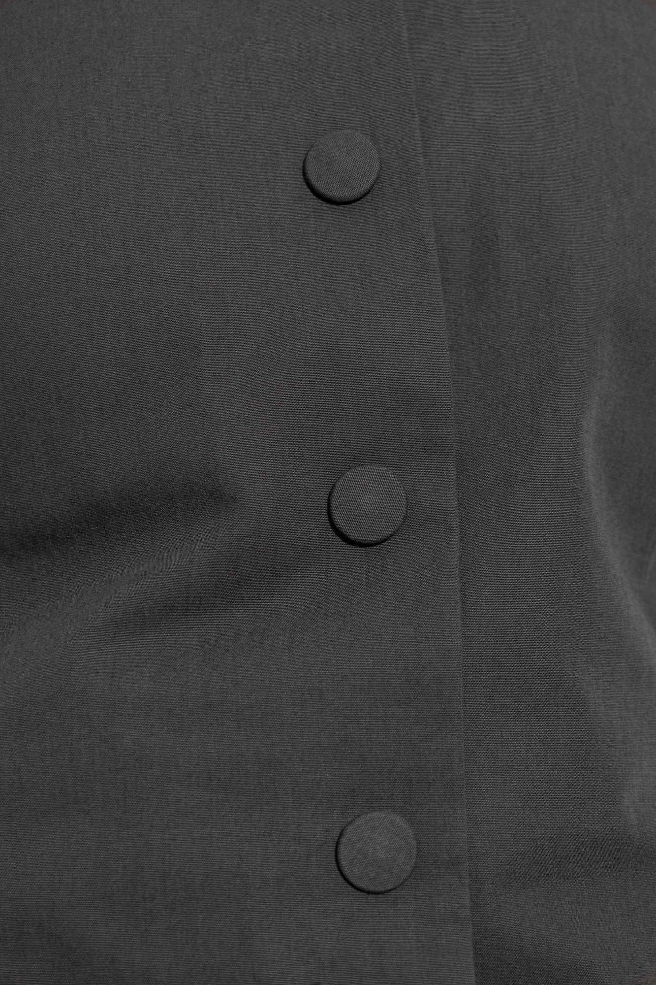 Dries Van Noten Gray Tailored Midi Dress In Black