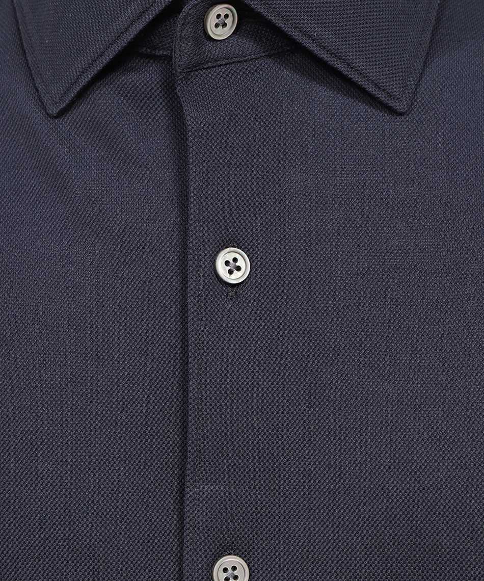 Shop Zegna Long-sleeved Shirt In Black