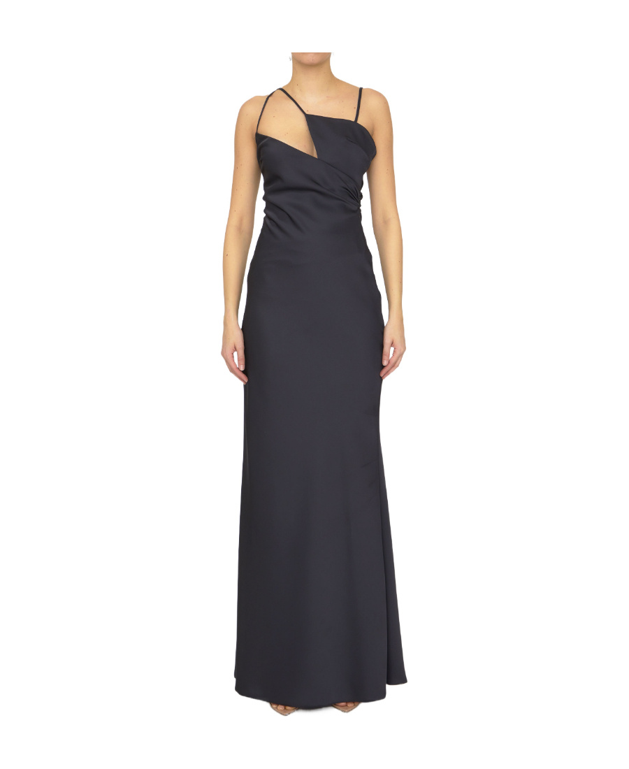 Attico Synthetic Fibers Dress In Black