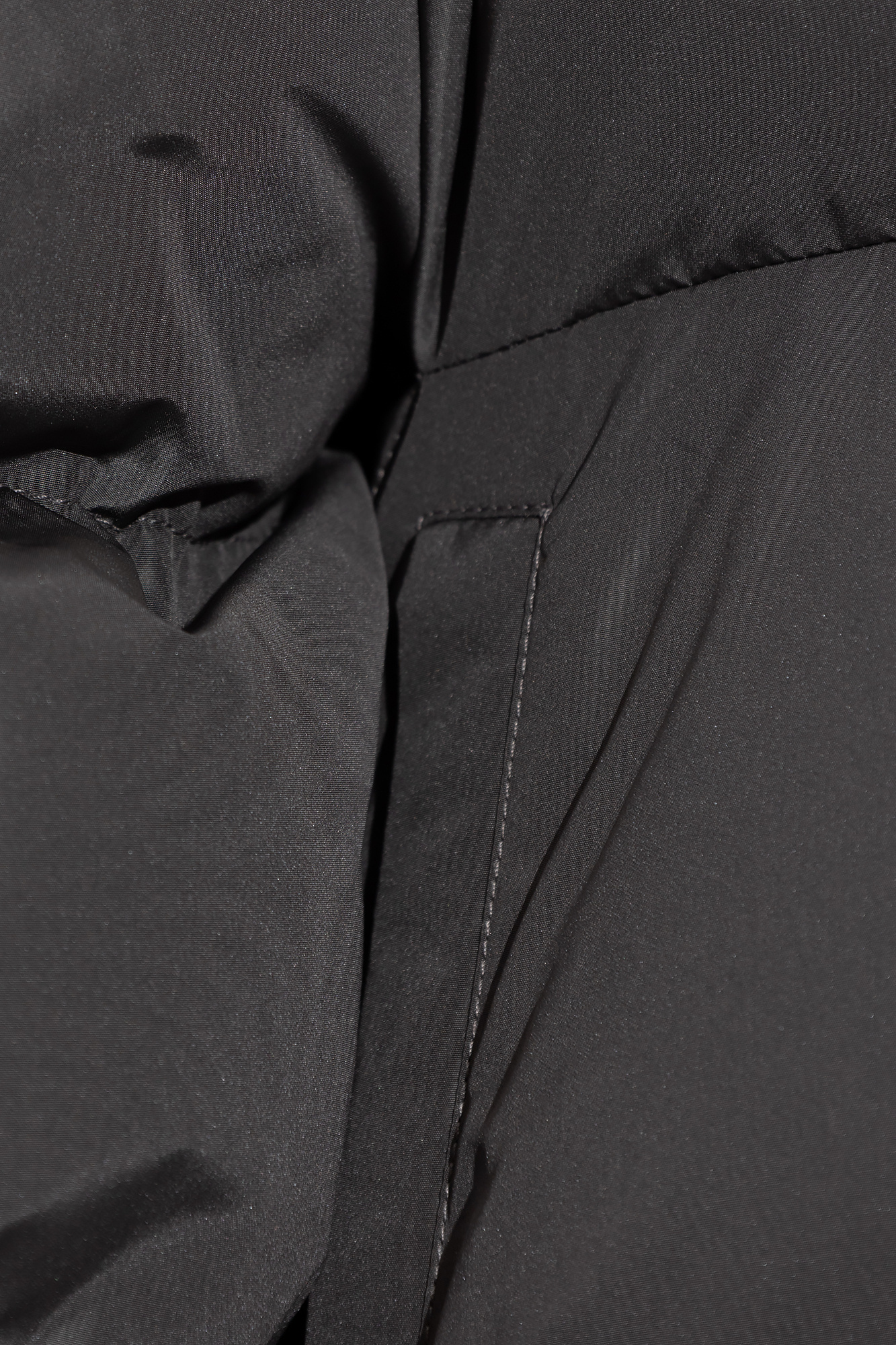 Balenciaga Logo-print Puffer Jacket In Black