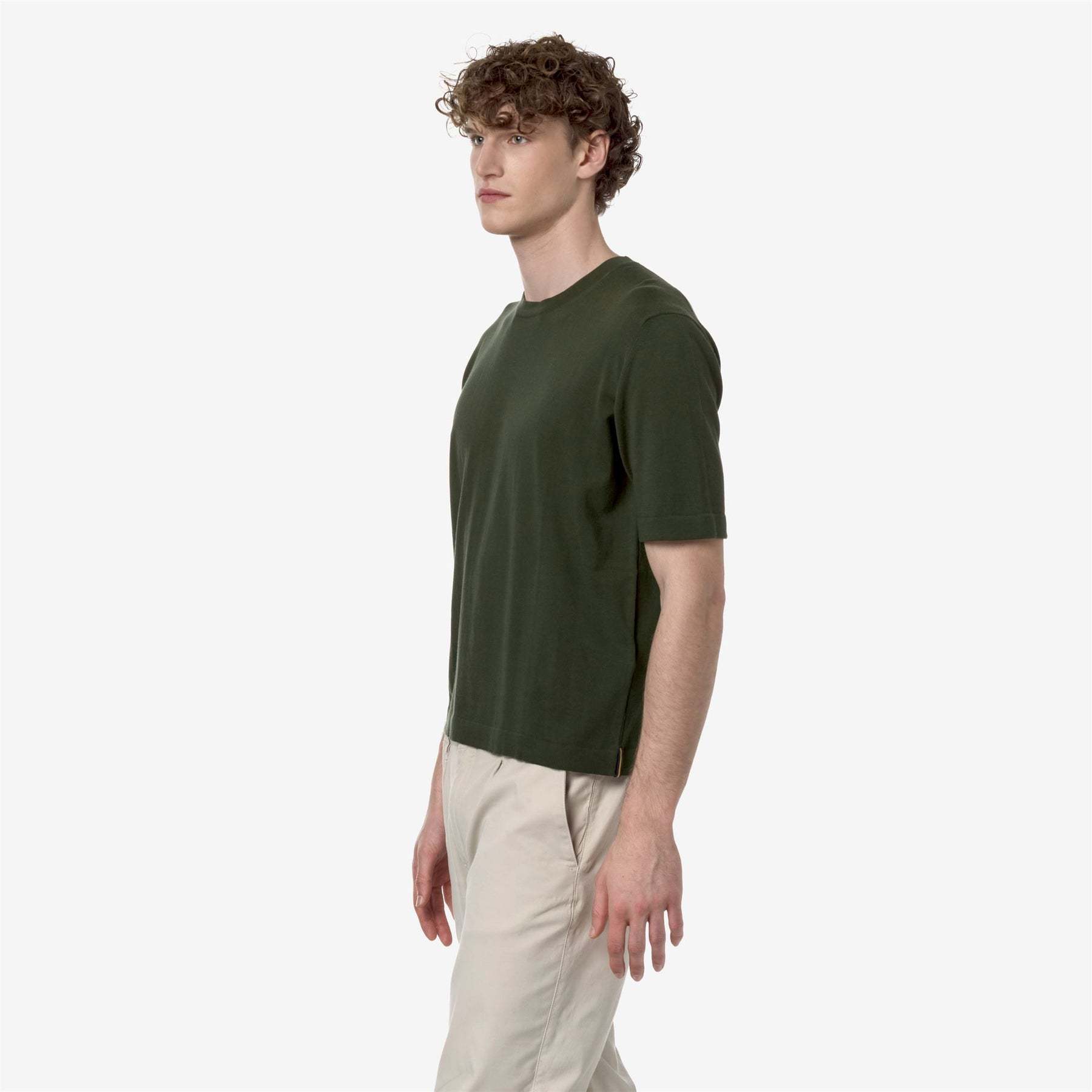 K-way T-shirt With Round Neck And Short Sleeves In Black