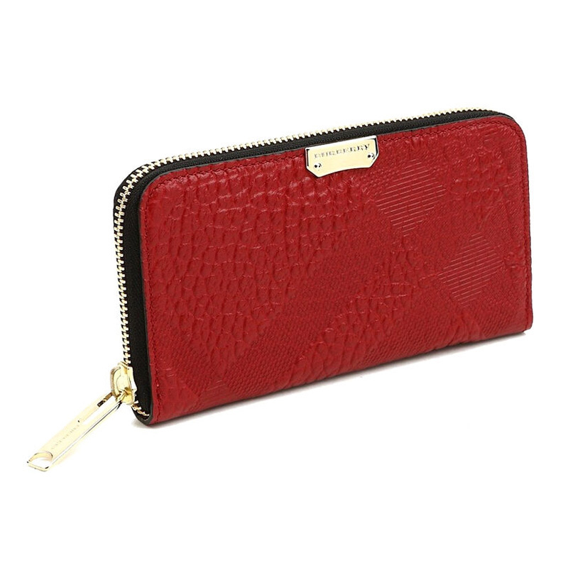 BURBERRY CHECKERED EMBOSSED PURSE