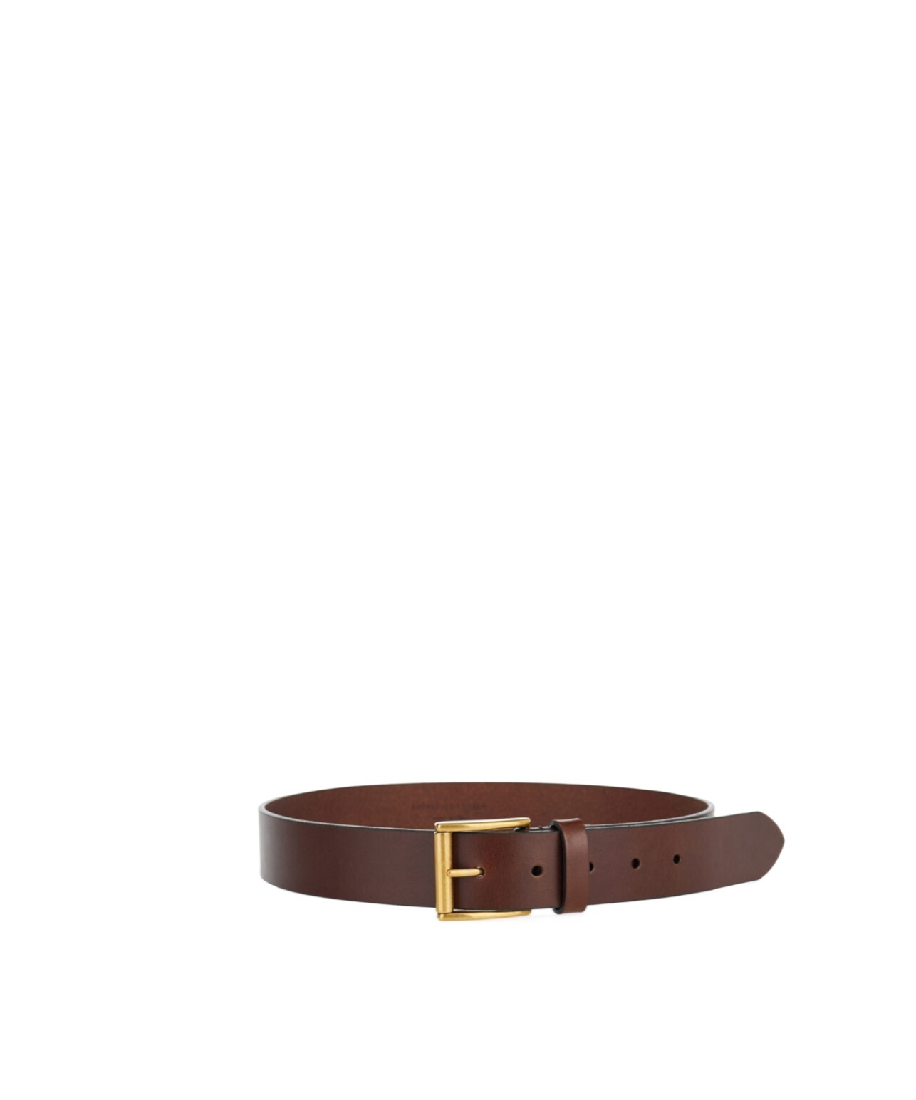 Saint Laurent Buckle Belt In Caramel Chocolate